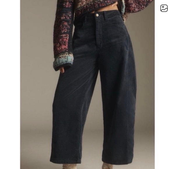 Anthropologie Pants - Anthropologie Pilcro Kenna Corduroy Barrel-Leg Jeans in navy